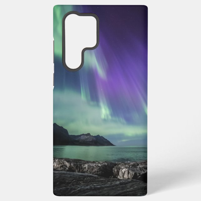 Northern Lights Senja Samsung Galaxy Hülle (Rückseite)