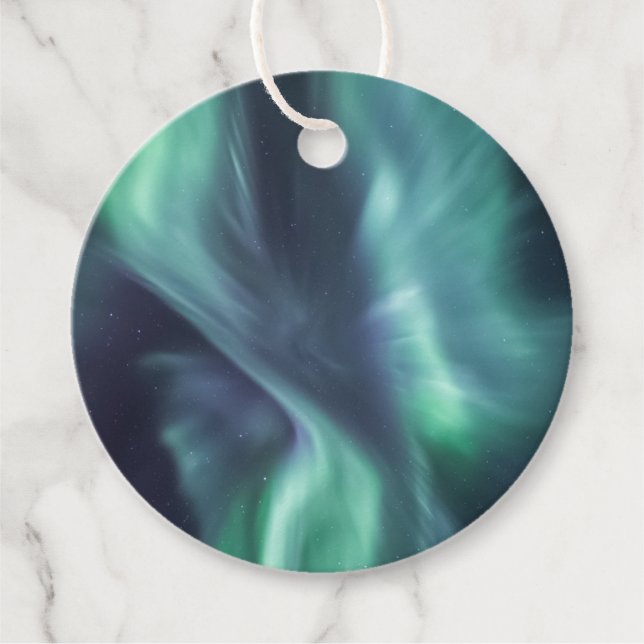 Northern Lights Sky Geschenkanhänger (Vorderseite)