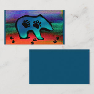 Northern Lights Spirit Bear Visitenkarte