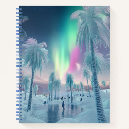 Northern Lights Winter Wonderland Notebook Notizbuch