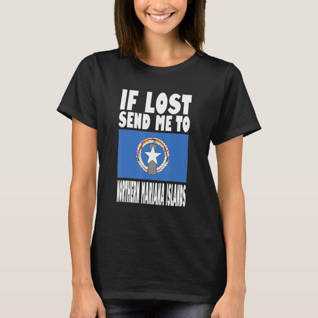 Northern Mariana Islands Flag Design  If lost send T-Shirt (Vorderseite)