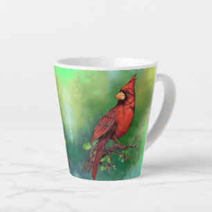 Northern Red Kardinal Latte Tasse