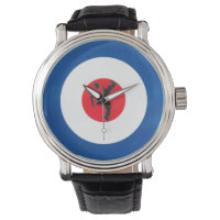 Northern Soul Dancer & Mod Target Wristwatch
