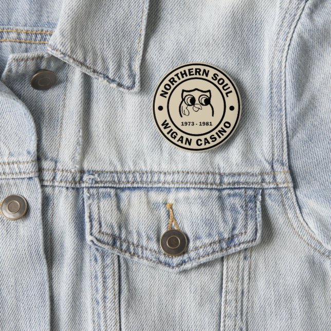 Northern Soul Wigan Casino Badge Button (Beispiel)