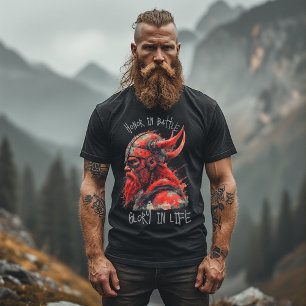Northman-Spirit Unbeugsamer Wikinger-Krieger-Kunst T-Shirt