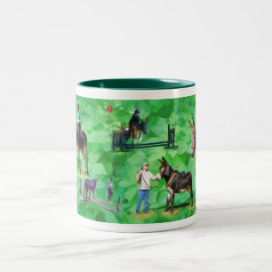 NorthPine Esel - Mammuts Zweifarbige Tasse
