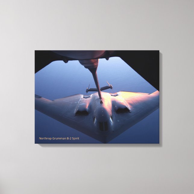 Northrop Grumman B-2 Spirit Stealth Aircraft Foto Leinwanddruck (Vorderseite)
