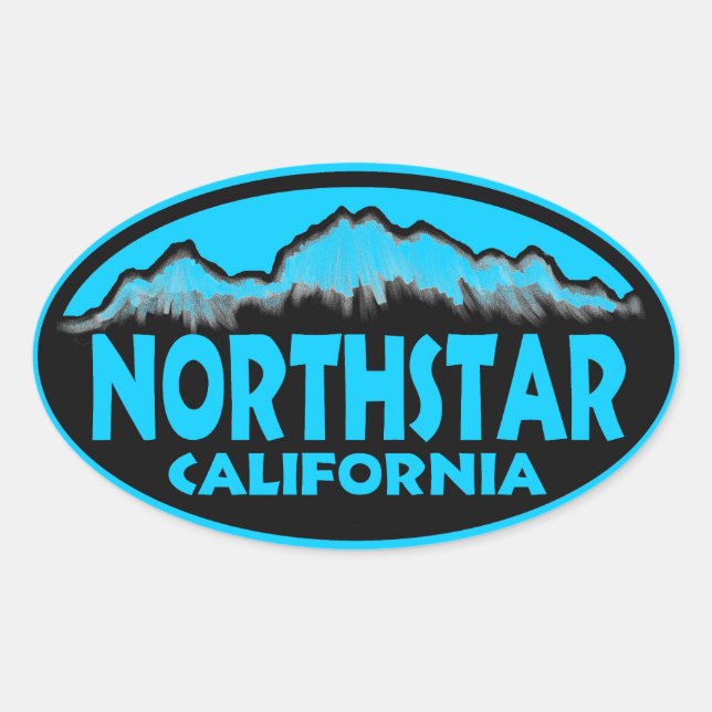 Northstar California Ovaler Aufkleber (Vorderseite)
