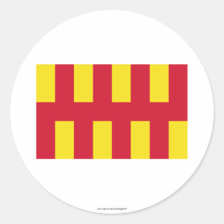 Northumberland Flag Runder Aufkleber