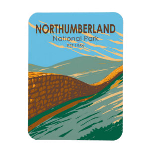 Northumberland Nationalpark Hadrianswall England Magnet