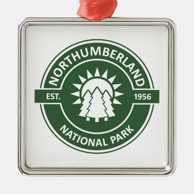 Northumberland Nationalpark Ornament Aus Metall (Vorne)