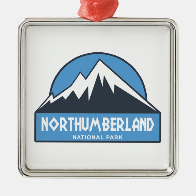 Northumberland Nationalpark Ornament Aus Metall (Vorne)