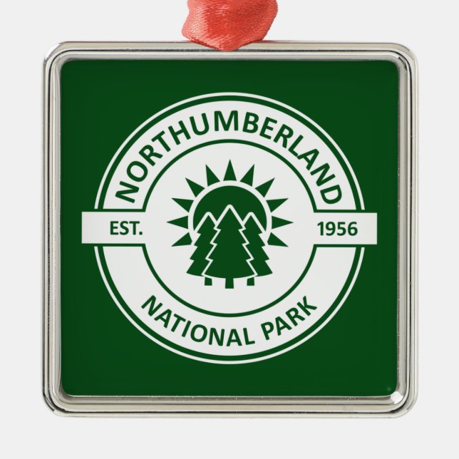 Northumberland Nationalpark Ornament Aus Metall (Vorne)