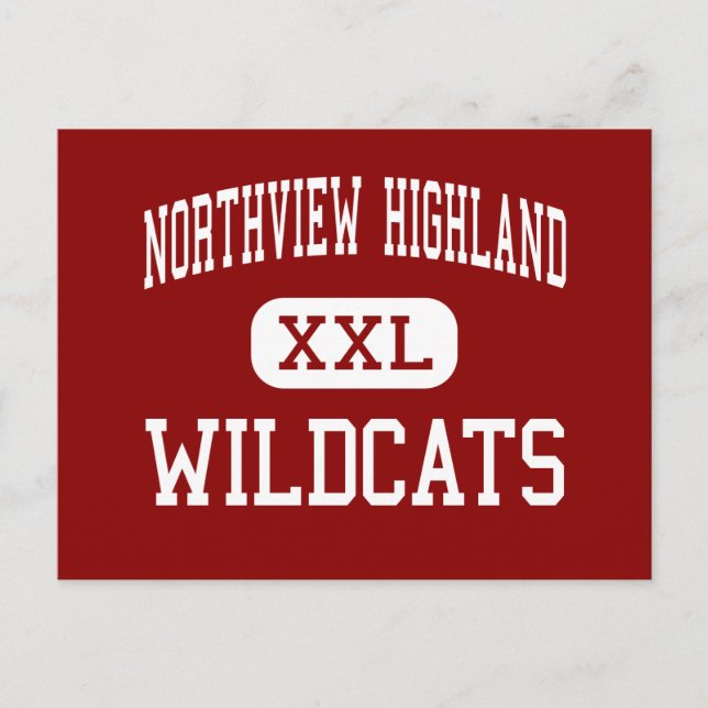 Northview Highland - Wildcats - Große Rapids Postkarte (Vorderseite)