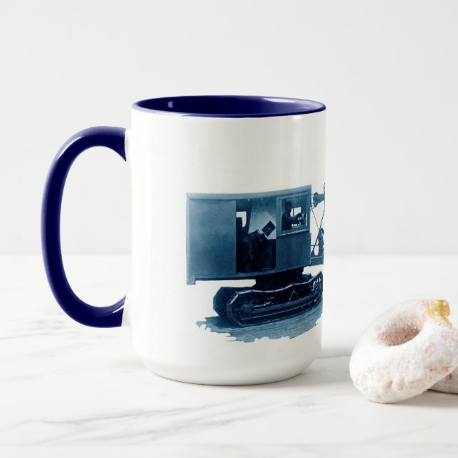 Northwest Crane Construction Shovel Circa 1914 #2 Tasse (Mit Donut)