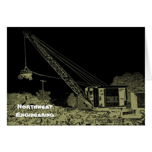 NORTHWEST ENGINEERING CRANE OPÉRATEUR DARK ART (Devant horizontal)