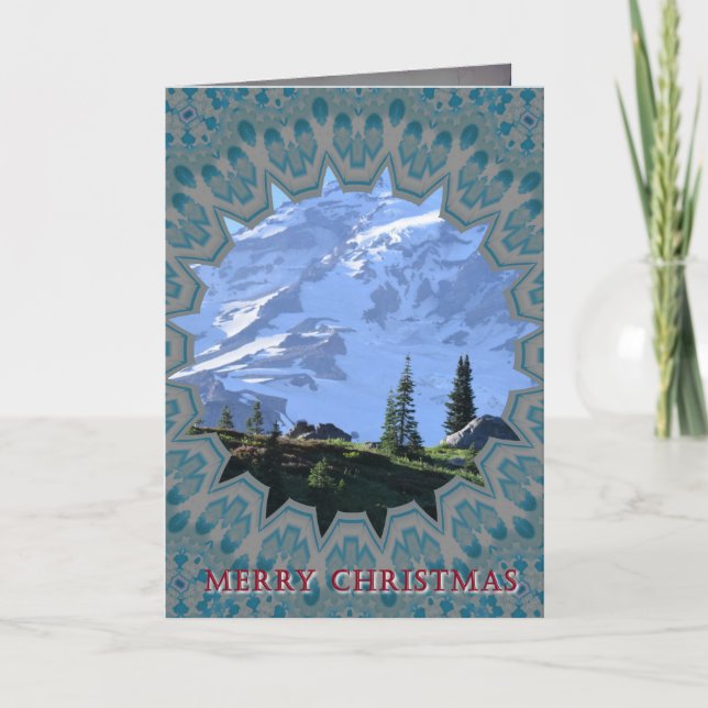 northwest holiday, mount rainier  karte (Vorderseite)