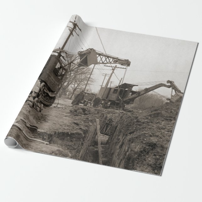 Northwest Shovel Co. Green Bay Frühbau Geschenkpapier (Ungerollt)