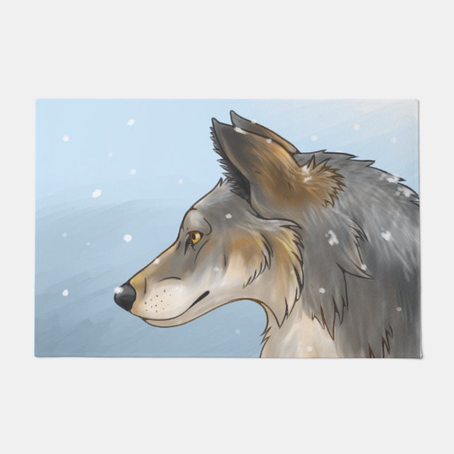 Northwestern Wolf Fußmatte (Vorderseite)
