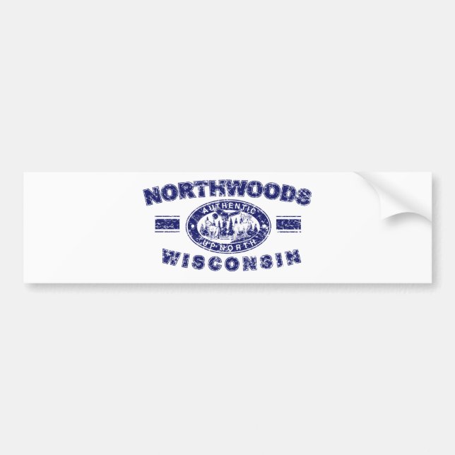 Northwoods-Beunruhigt [Conv Autoaufkleber (Vorne)