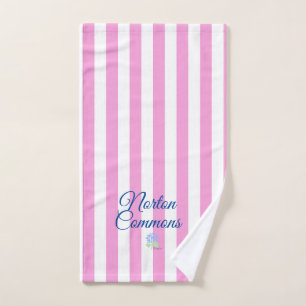 Norton-Commons Handtuch rosa Streifen