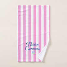 Norton commons serviette de toilette rose bande