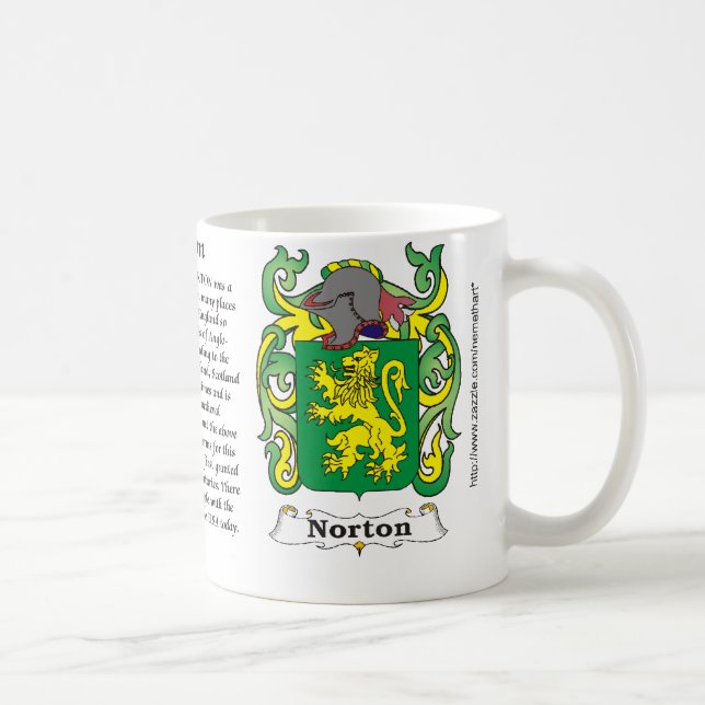 Norton Familien-Wappen Tasse (Rechts)