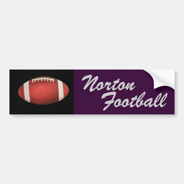 Norton Fußball-Autoaufkleber Autoaufkleber (Vorne)