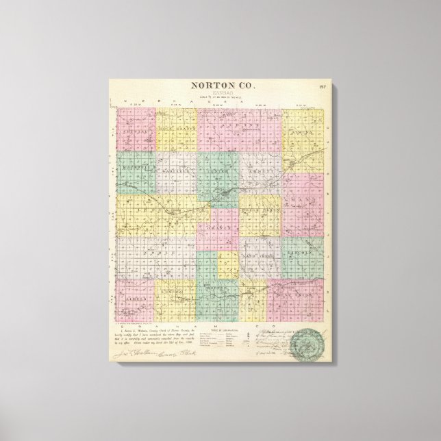Norton Landkreis, Kansas Leinwanddruck (Vorderseite)