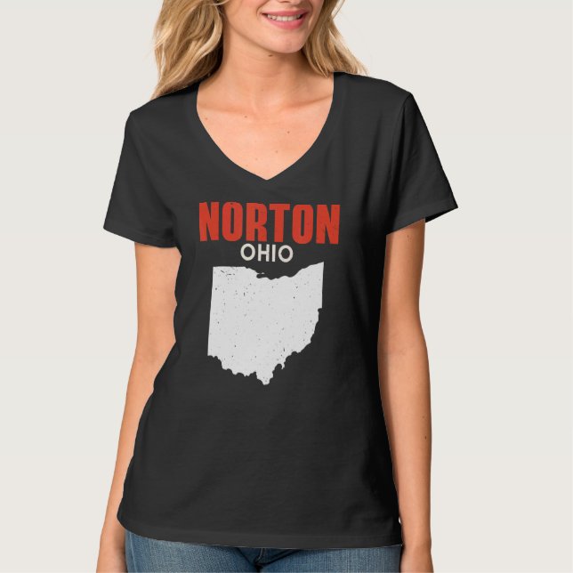 Norton Ohio USA Staat America Travel Ohioan T-Shirt (Vorderseite)