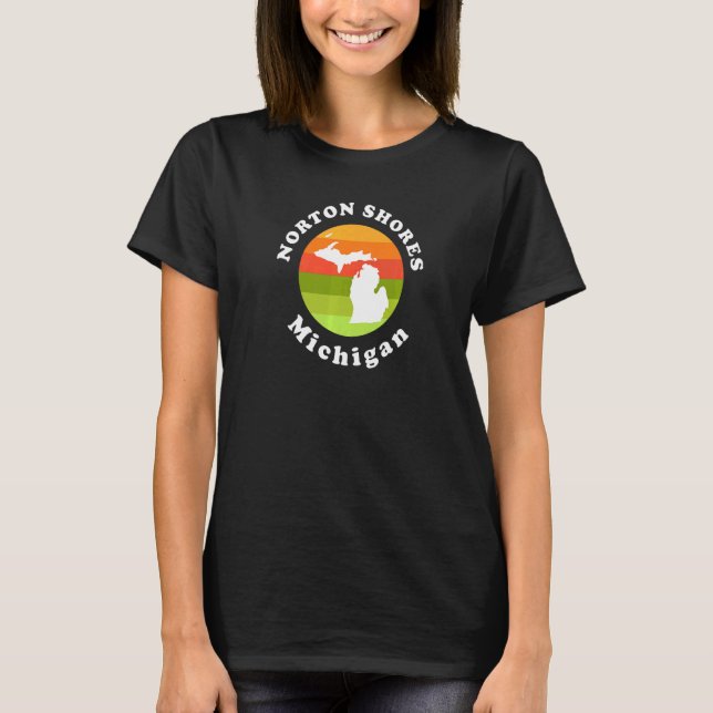 Norton Shores Michigan Outdoor Sunrise MI Vacatio T-Shirt (Vorderseite)