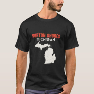 Norton Shores Michigan USA Staat America Travel Mi T-Shirt