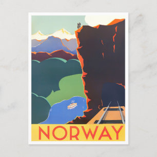 Norvège - voyage vintage Carte postale