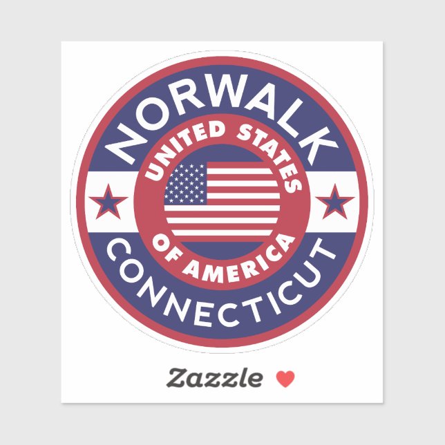 NORWALK, Connecticut Aufkleber (Blatt)