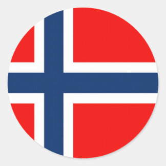 Norway2 Runder Aufkleber