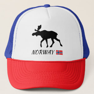 Norway Elk and Flag Truckerkappe