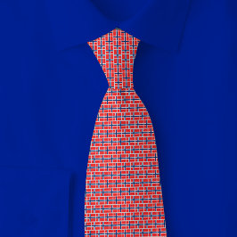 Norway Flag Brick Pattern Krawatte