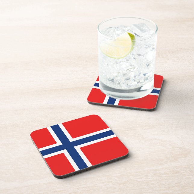 Norway Flag Coaster Untersetzer (Rechte Seite)