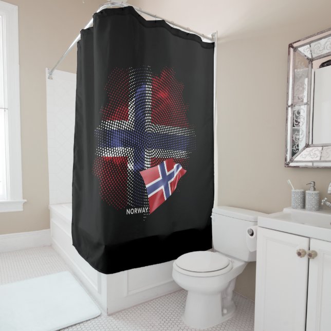 Norway flag duschvorhang (Beispiel)