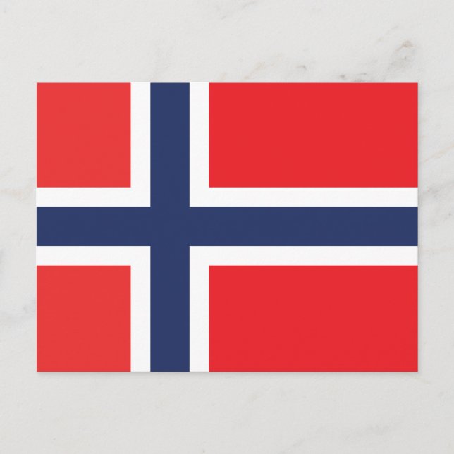 NORWAY FLAG POSTKARTE (Vorderseite)