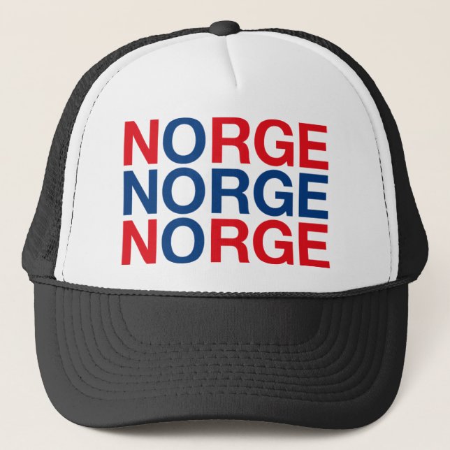 NORWAY-Flagge Truckerkappe (Vorderseite)