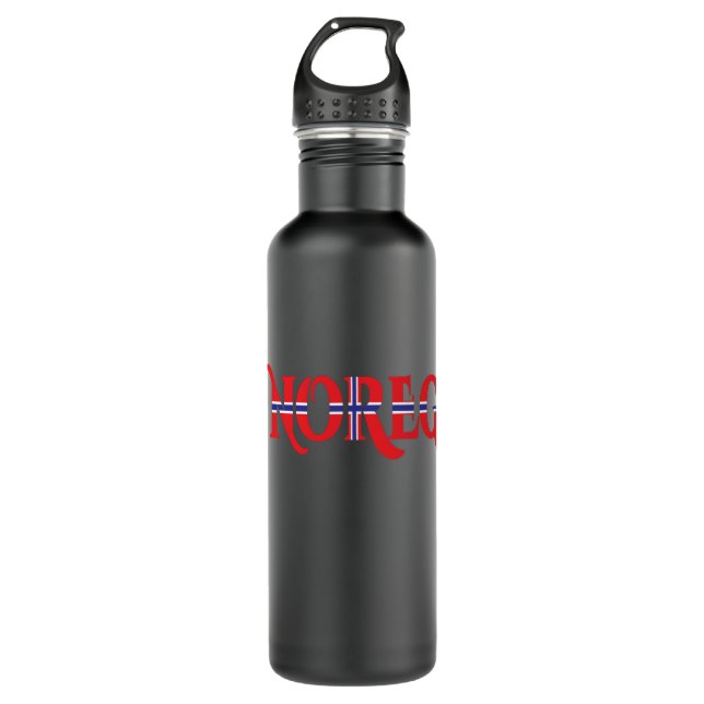 Norway Noreg Edelstahlflasche (Vorderseite)