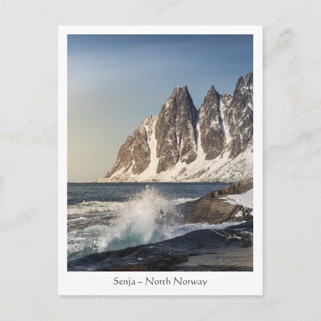 Norway Senja Postkarte (Vorderseite)