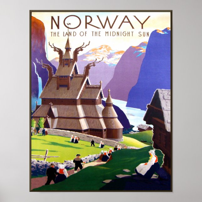Norway travel poster (Vorne)