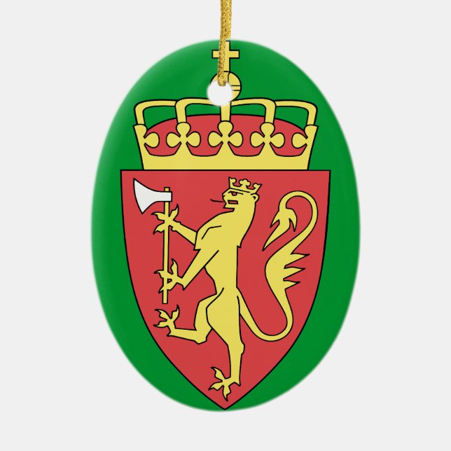 NORWAY* Weihnachtsverzierung Norske julen Keramikornament (Vorne)