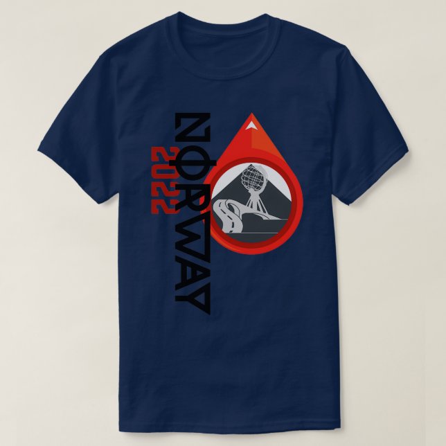 Norwegen 2022 T-Shirt (Design vorne)