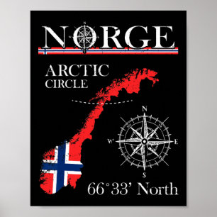Norwegen Arktischer Kreis - Polar Nordnorwegen Nor Poster