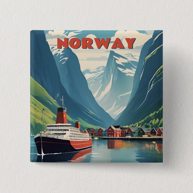 Norwegen Button (Vorderseite)