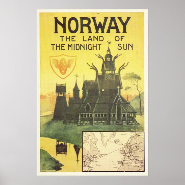 Norwegen Das Land der Mitternachtssonne Poster (Vorne)