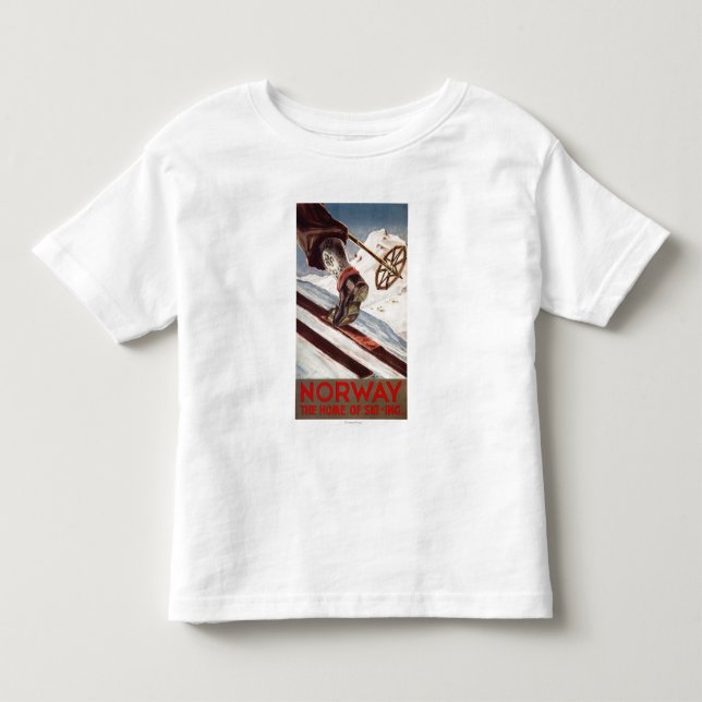 Norwegen - das Zuhause des Skifahrens Kleinkind T-shirt (Vorderseite)